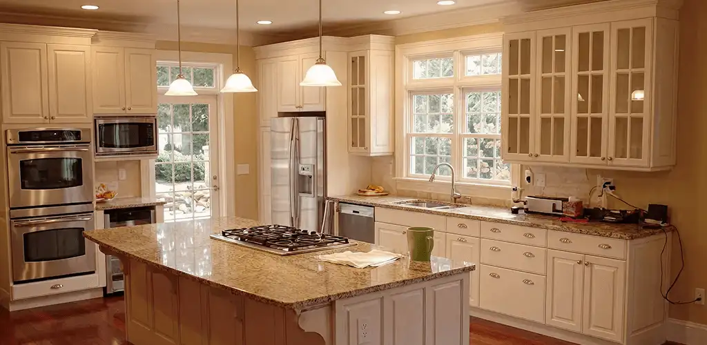 Custom cabinet door installation and kitchen upgrade in Bloomington, IN
